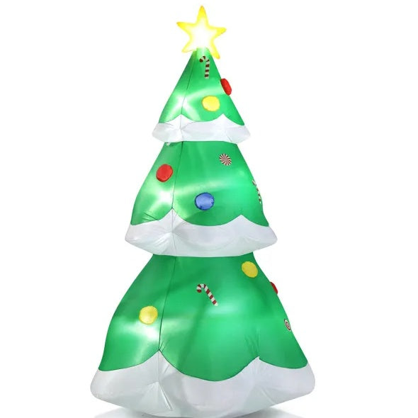 6.9 FT Lighted Inflatable Christmas Tree