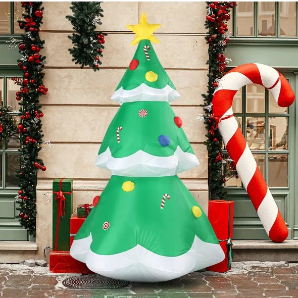 6.9 FT Lighted Inflatable Christmas Tree