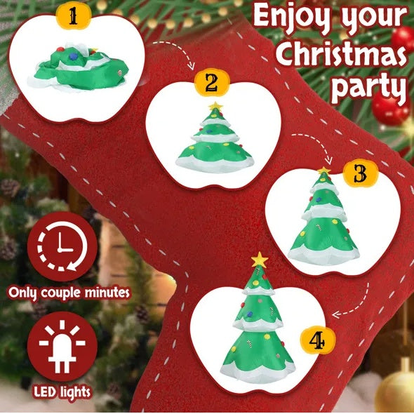 6.9 FT Lighted Inflatable Christmas Tree