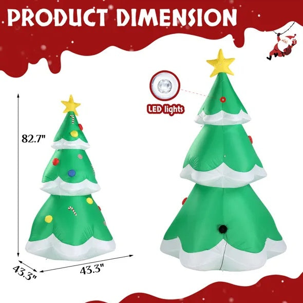 6.9 FT Lighted Inflatable Christmas Tree