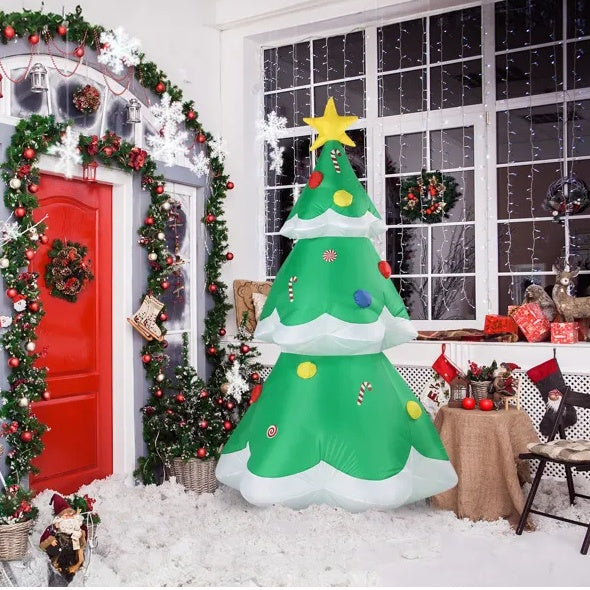 6.9 FT Lighted Inflatable Christmas Tree